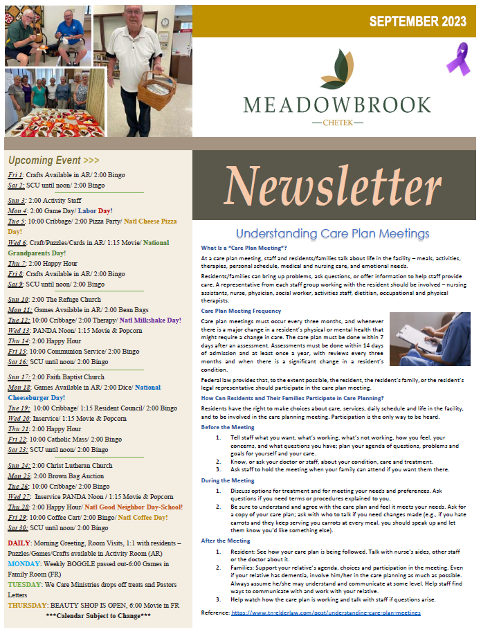 Click to open Newsletter in a new tab