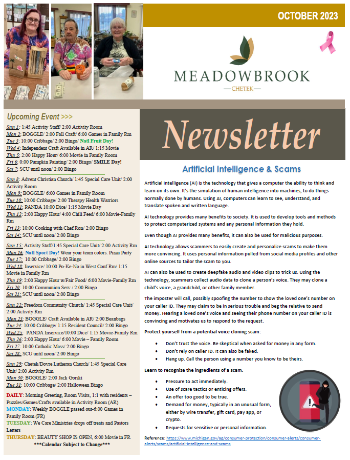 Click to open Newsletter in a new tab