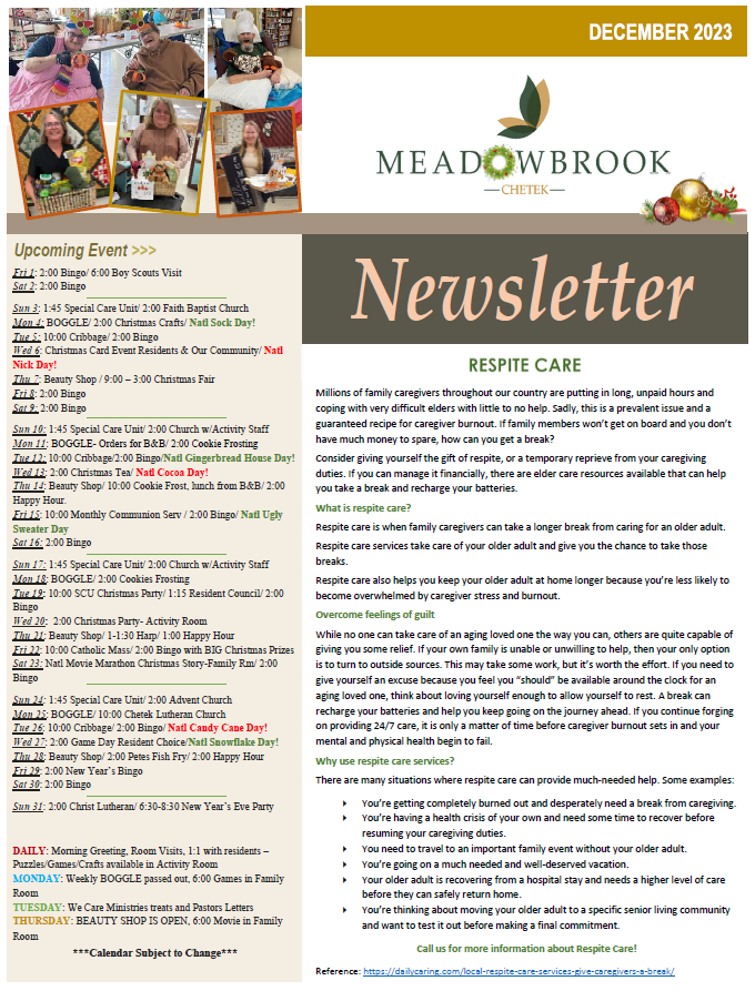 Click to open Newsletter in a new tab