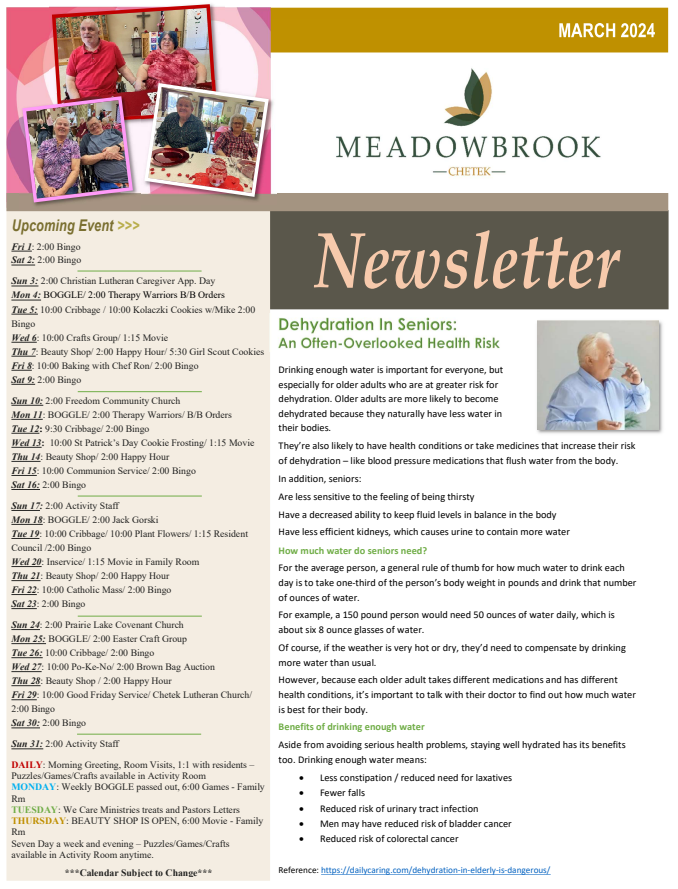 Click to open Newsletter in a new tab