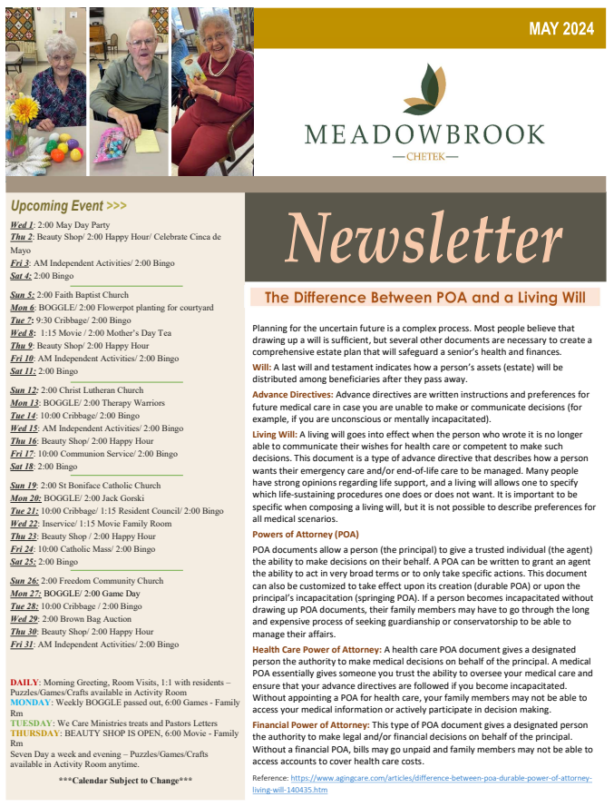 Click to open Newsletter in a new tab