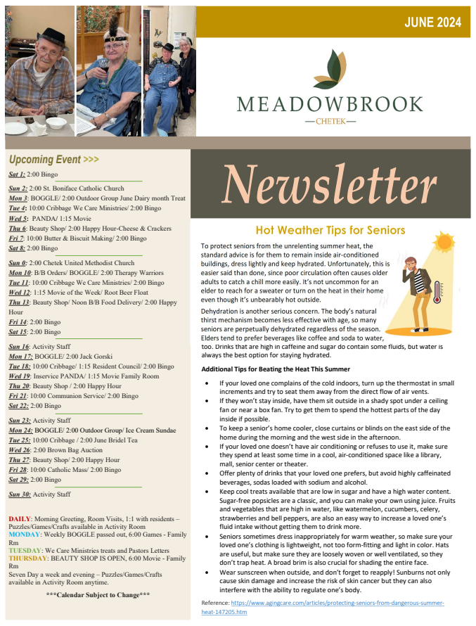 Click to open Newsletter in a new tab