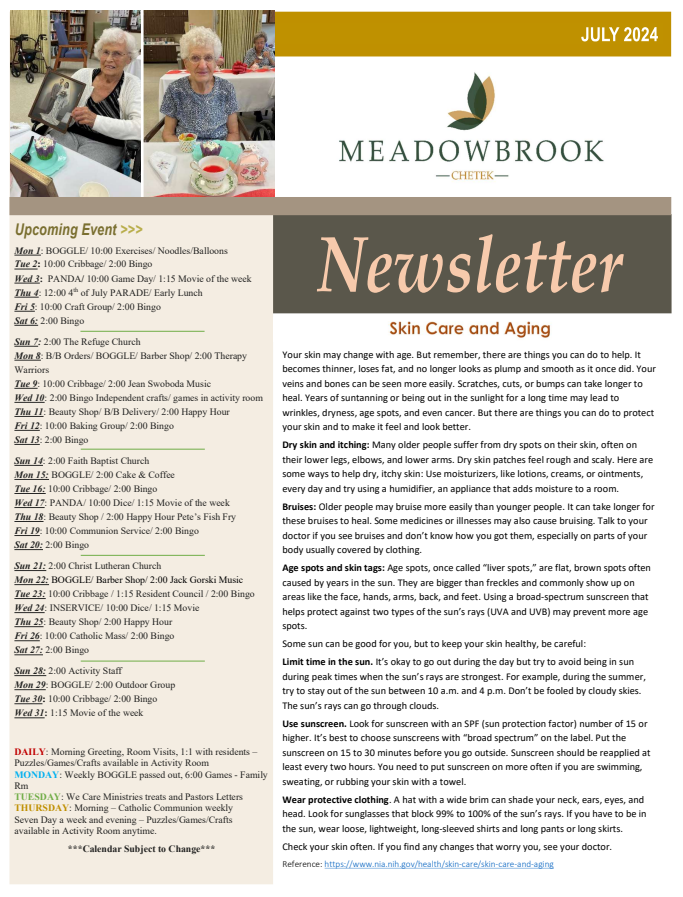 Click to open Newsletter in a new tab