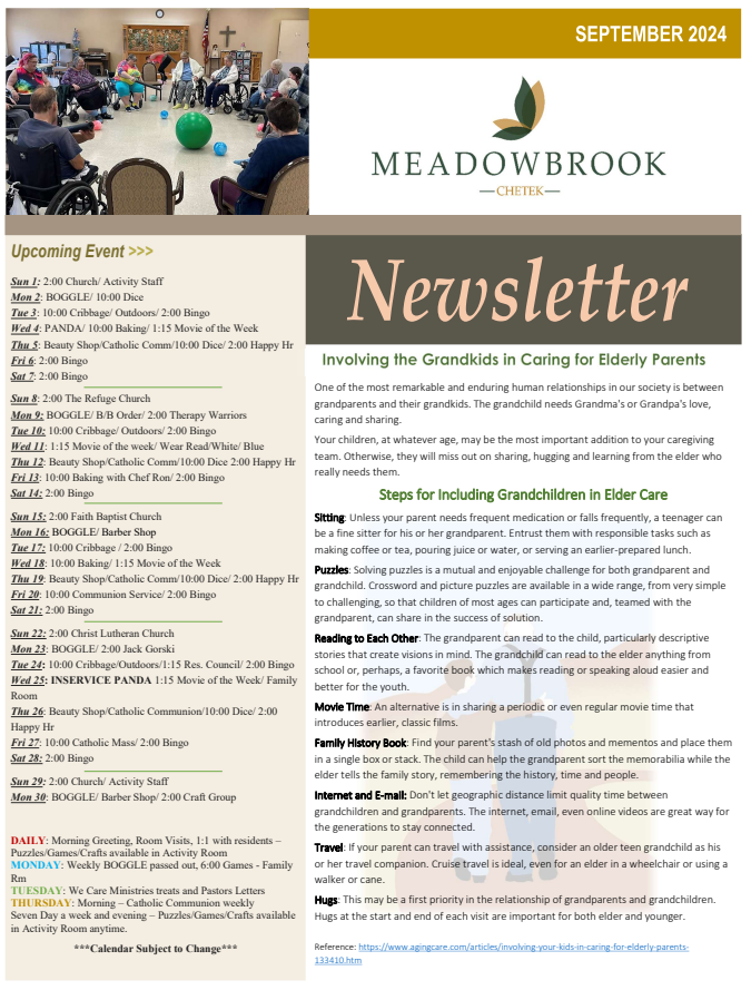 Click to open Newsletter in a new tab