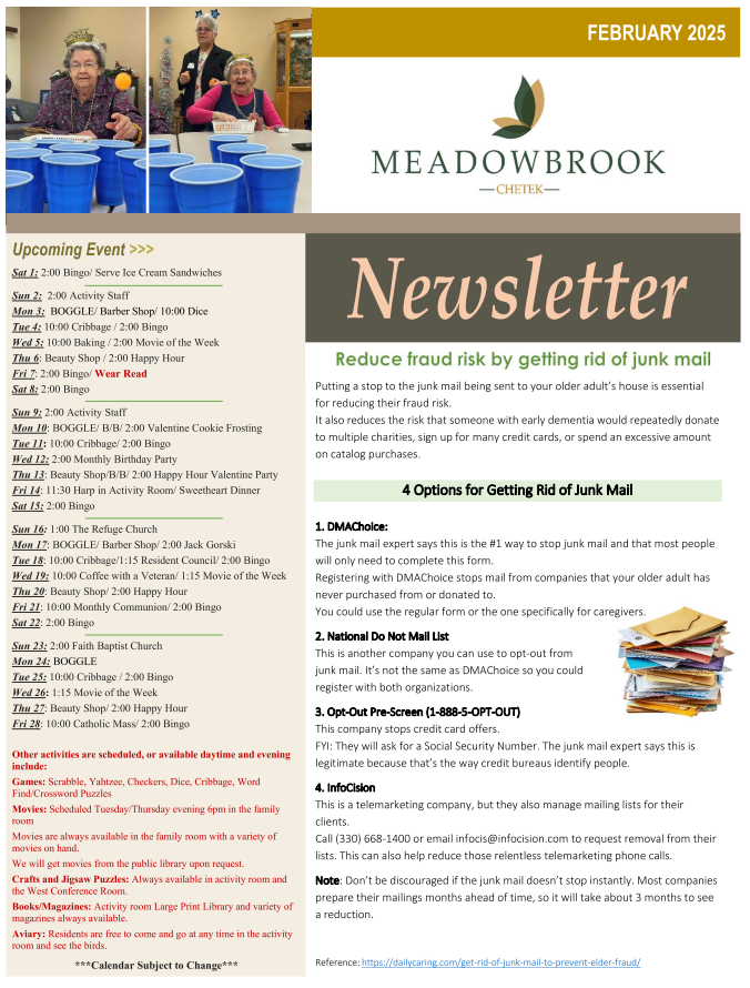 Click to open Newsletter in a new tab