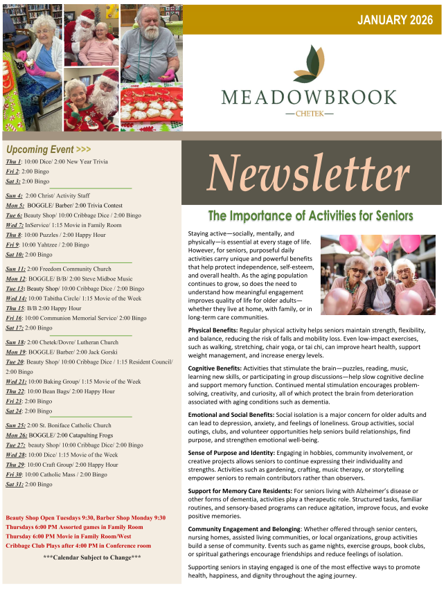 Click to open Newsletter in a new tab