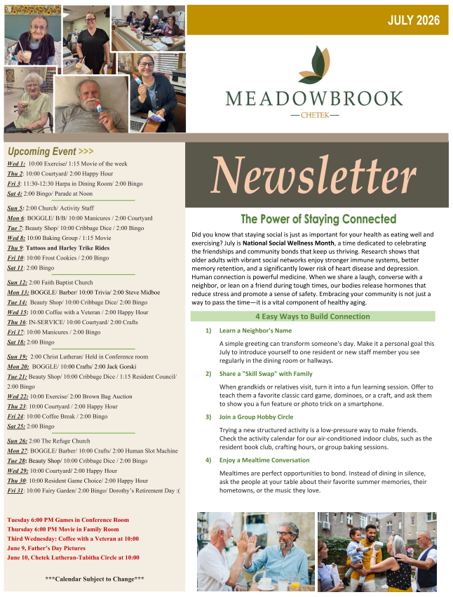 Click to open Newsletter in a new tab