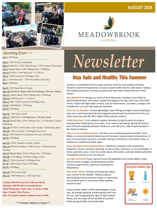 Click to open Newsletter in a new tab